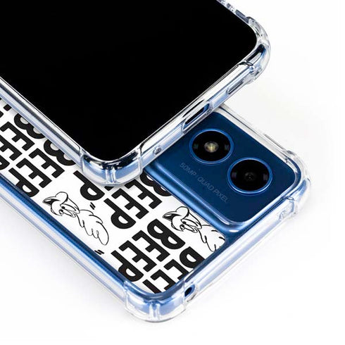 Looney Tunes Road Runner Beep Grid Moto G 5G (2024) Clear Case